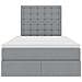 Letto con contenitore e LED con led Grigio chiaro 120 x 190 cm - Foto miniatura 8