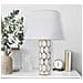 Lampada Da Tavolo Vkh109-bianco-ceramica-34,5x34,5x56 Cm - Foto miniatura 5