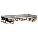 Set di divani da esterno 10 pcs Grigio Naturale e Chiaro - Foto miniatura 1