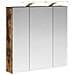 Mobiletto per specchio da bagno Rovere fumé 70 x 14,5 x 70 cm - Foto miniatura 1
