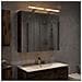 Mobiletto per specchio da bagno Rovere fumé 70 x 14,5 x 70 cm - Foto miniatura 2