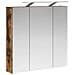 Mobiletto per specchio da bagno Rovere fumé 70 x 14,5 x 70 cm - Foto miniatura 5