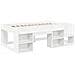 Letto alto per bambini con storage Bianco e Rosa - Foto miniatura 4