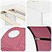 Letto alto per bambini con storage Bianco e Rosa - Foto miniatura 9