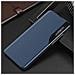Eco Leather View Case, Elegante Custodia Con Flap E Funzione Supporto, Per Samsung Galaxy A73, Di Colore Blu. - Foto miniatura 5