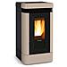Stufa a Pellet Lucia Plus Potenza Termica 12 kW 344 m3 Riscaldabili Colore Tortora - Foto miniatura 1