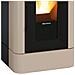 Stufa a Pellet Lucia Plus Potenza Termica 12 kW 344 m3 Riscaldabili Colore Tortora - Foto miniatura 4