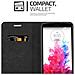 Custodia Compatibile Con Lg G3 Stylus In Nero Di Notte - Coperchio Protettiva Con Chiusura Magnetica, Funzione Stand E Tasca Per Le Carte - Foto miniatura 8