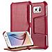 Custodia Compatibile Con Samsung Galaxy S6 In Rosso Passione - Coperchio Protettivo Senza Chiusura Magnetica Con Funzione Stand E Supporto Per Gli Angoli - Foto miniatura 1