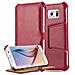 Custodia Compatibile Con Samsung Galaxy S6 In Rosso Passione - Coperchio Protettivo Senza Chiusura Magnetica Con Funzione Stand E Supporto Per Gli Angoli - Foto miniatura 4
