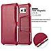 Custodia Compatibile Con Samsung Galaxy S6 In Rosso Passione - Coperchio Protettivo Senza Chiusura Magnetica Con Funzione Stand E Supporto Per Gli Angoli - Foto miniatura 5