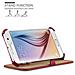 Custodia Compatibile Con Samsung Galaxy S6 In Rosso Passione - Coperchio Protettivo Senza Chiusura Magnetica Con Funzione Stand E Supporto Per Gli Angoli - Foto miniatura 8