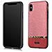 Pelle Iphone X / Xs Hull Pu Impiombato Brilliant Red - Foto miniatura 1