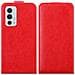 Custodia Compatibile Con Oneplus 9rt 5g In Rosso Mela - Coperchio Protettivo In Design Flip Con Chiusura Magnetica - Foto miniatura 8