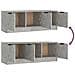 Mobile Porta Tv Grigio Cemento 102x35x36,5 Cm Legno Multistrato - Foto miniatura 2