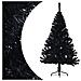 Albero Di Natale Artificiale A Metà Con Base Nero 150 Cm Pvc - Foto miniatura 8