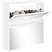 Scarpiera Con Specchio A 2 Livelli Bianco Lucido 63x17x67 Cm - Foto miniatura 3