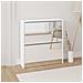 Scarpiera Con Specchio A 2 Livelli Bianco Lucido 63x17x67 Cm - Foto miniatura 1