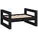 Cuccia Per Cani Nera 55,5x45,5x28cm In Legno Massello Di Pino - Foto miniatura 1