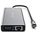 A04-TC DK46 replicatore di porte e docking station per laptop Cablato USB 3.2 Gen 1 (3.1 Gen 1) Type-C Grigio - Foto miniatura 5