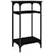 Tavolino Nero 40x30x75 Cm In Legno Multistrato - Foto miniatura 2