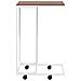 Tavolino Con Ruote Bianco 40x30x63,5cm In Legno Ingegnerizzato - Foto miniatura 3