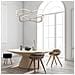 Lampadario A Sospensione Moderno Weave Metallo Argento Luci Led 104w - Foto miniatura 2