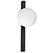 Applique Da Parete Contemporaneo Binomio Metallo Nero 1 Luce G9 4w 3000k Ip20 - Foto miniatura 1