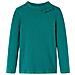 Maglietta Da Bambina A Maniche Lunghe A Costine Verde Scuro 128 - Foto miniatura 1