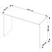 Scrivania B17, 120x50x79 cm, Colore Weng? - Foto miniatura 3