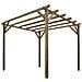 Pergola In Legno Di Pino Autoclavato 300x300xh240 Cm Lasa - Foto miniatura 1
