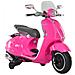 Moto Elettrica per Bambini con Licenza Ufficiale Vespa, 2 Rotelle, Luci e Suoni, 108x49x75 cm, Rosa - Foto miniatura 1