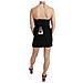 Mini Abito A Trapezio Elasticizzato Con Paillettes Nero - It38-xs - Foto miniatura 3