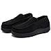 Pantofole Da Uomo In Pelle Scamosciata Nera - Taglia 46-47  M - Foto miniatura 1