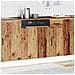 Pannello Lavastoviglie Kalmar Legno Antico 60x1,5x67 Cm - Foto miniatura 3