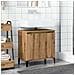 Mobile Lavabo Rovere Artigianale 58x33x60 Cm Legno Multistrato - Foto miniatura 2