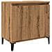 Mobile Lavabo Rovere Artigianale 58x33x60 Cm Legno Multistrato - Foto miniatura 1