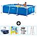 Piscina Fuori Terra - Rettangolo - 260x160x65 Cm - Blu - Include Accessori Coordinati Cb13 - Foto miniatura 1