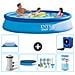 Piscina Fuori Terra - In Giro - 366x76 Cm - Blu - Include Accessori Coordinati A1004 - Foto miniatura 1