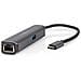 Hub Usb-c 4-in-1 A Rj45 Femmina / Usb-a / Usb-c Femmina / Hdmi 4k 5gbps 0,2m, Nero - Foto miniatura 1