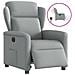 Poltrona Elettrica Reclinabile Grigio Chiaro in Tessuto - Foto miniatura 1