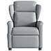 Poltrona Elettrica Reclinabile Grigio Chiaro in Tessuto - Foto miniatura 5