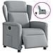 Poltrona Elettrica Reclinabile Grigio Chiaro in Tessuto - Foto miniatura 9