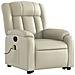 Lusso Casadino -  Poltrona Alzapersona Reclinabile Massaggio Crema Similpelle - Foto miniatura 3