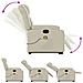 Lusso Casadino -  Poltrona Alzapersona Reclinabile Massaggio Crema Similpelle - Foto miniatura 6