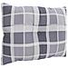 Cuscini Per Pallet 3 Pz Grigi A Quadri In Tessuto - Foto miniatura 6