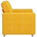 Divano Sedia Giallo Chiaro 60 cm in Tessuto di Velluto a Coste - Foto miniatura 5