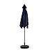 9 Ft Ombrello Da Esterno A Doppia Faccia Rettangolare Grande Con Manovella (blu Navy) (senza Base) - Foto miniatura 4