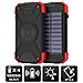 ALTPB10WIRLSOLAR batteria portatile 10000 mAh Carica wireless Nero, Rosso - Foto miniatura 10