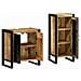 Set di mobili per il bagno 2 pcs Legno di mango massello - Foto miniatura 4